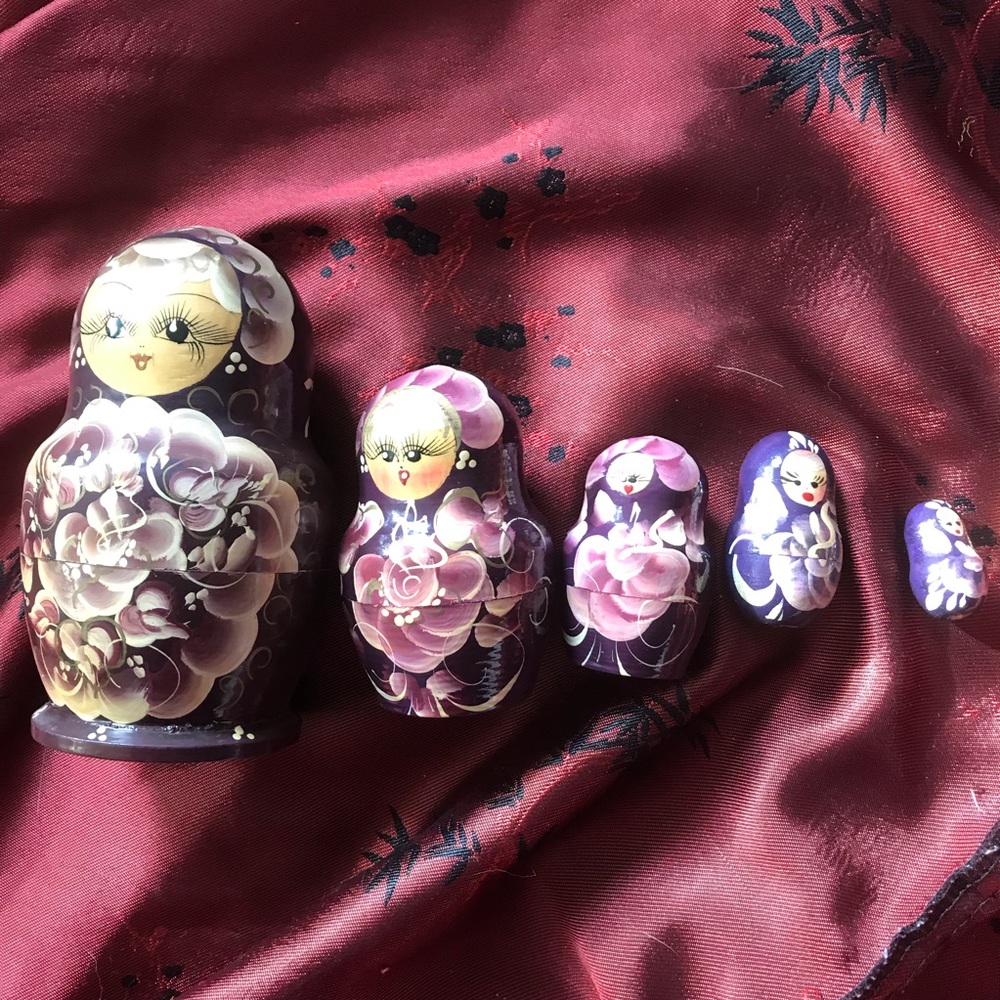 Hand painted Vintage Matryoshka nesting doll